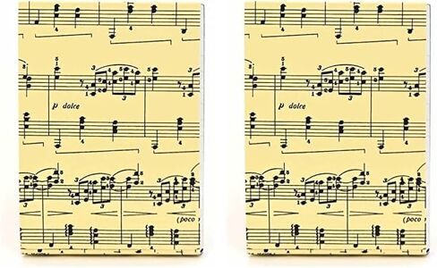Graphique Sheet of Music Pocket Notes – Pocket Notebook with "Just a Note" Interior and Matching Sheet Music Magnetic Lid Case, 75 Full Color Pages, 3" x 4" in Saudi Arabia