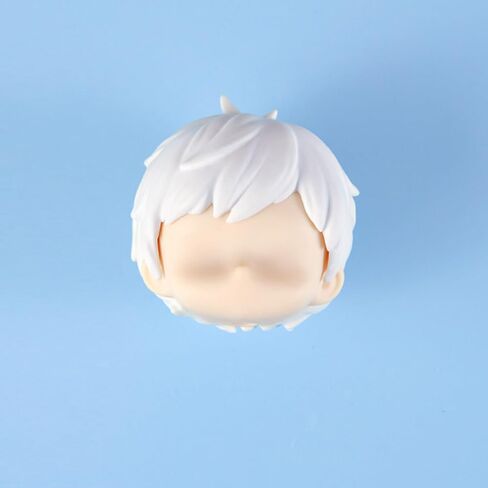 YMY No Makeup Doll Head DIY Blank GSC Face 1/12 Scale Head Doll Accessories for Ob11（Girl-White） in Saudi Arabia