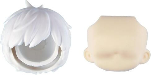YMY No Makeup Doll Head DIY Blank GSC Face 1/12 Scale Head Doll Accessories for Ob11（Girl-White） in Saudi Arabia
