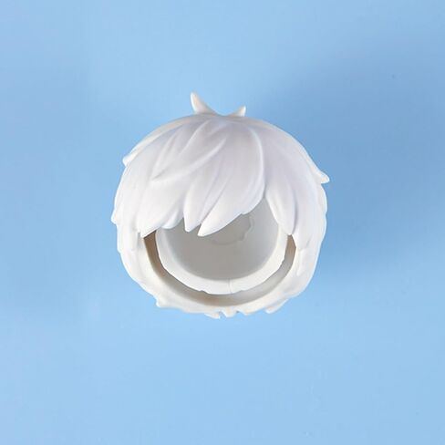 YMY No Makeup Doll Head DIY Blank GSC Face 1/12 Scale Head Doll Accessories for Ob11（Girl-White） in Saudi Arabia