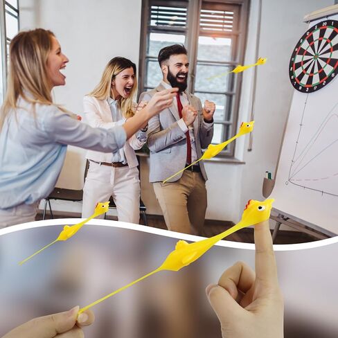 10pcs Slingshot Dinosaurs with 1pcs Cardboard Targets,Rubber Slingshot Dino Finger Toys for Kids Adults,Birthday Halloween Party Favors Classroom Exchange Xmas Gifts for Boys Girls in Kuwait