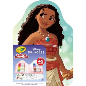 Crayola Disney Princess Color & Activity Set, 20 Disney Princess Coloring Book Pages, Princess Stickers, Gift for Girls & Boys