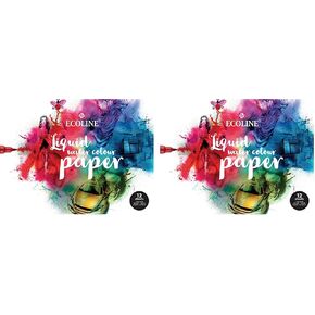 Ecoline Liquid Watercolour Paper Pad, 140lb. Cold Press, 12-Sheets, 9.4" x 12.6"