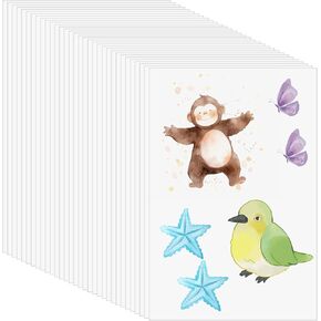 250 PCS Watercolor Paper, White Painting Paper, Children's Watercolor Paper, White Sketching Watercolor Paper, Large Size Watercolor Paper, for Painting, Transcribing (5 x 7 Inches)