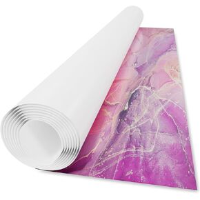Large White Synthetic Alcohol Ink Paper Roll (23"x50.25", 300gsm) - Non-Porous Art Paper for Alcohol Ink and Mixed Media - Perfect for Artists, Crafters, Classrooms, and DIY Projects