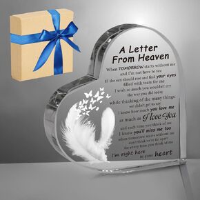 origach القط الاكريليك القلب هدية تذكارية هدية التعاطف الحيوانات الأليفة التذكارية الفجيعة هدية تعزية لفقدان ديكورات ذكرى طاولة الحيوانات الأليفة، 4x4 بوصة