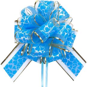 6 PCS Gift Wrapping Bows Pull Bows，White Gift Bow，White Bows for Gift Wrapping，or Flower Decorations, Christmas,Party Birthday,Valentine's Day Gift Wrapping