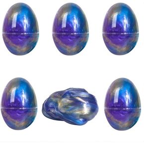 6 Pack Slime Eggs Stress Relief Toys Easter Eggs for Kids Boys Girls Teens Christmas Stocking Stuffers Gifts