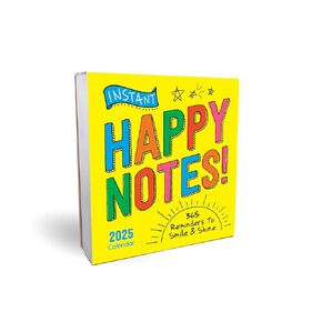 2025 Instant Happy Notes Boxed Calendar: 365 Reminders to Smile and Shine! (Daily Motivational Desk Gift) (Inspire Instant Happiness Calendars & Gifts)