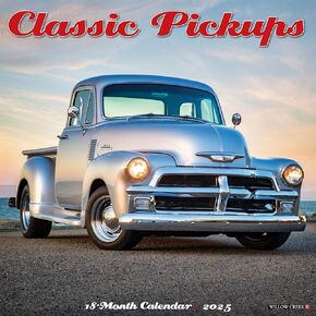 Willow Creek Press Classic Pickups Monthly 2025 Wall Calendar (12" x 12")