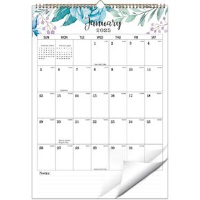 2025 Wall Calendar 12" x 17", large Wall Calendar 2025-2026 from Jan. 2025 - Jun. 2026, Hanging 2025-2026 wall calendar Large with with Twin-Wire Binding, Thick Paper, Large Blocks with 2Pcs Stickers