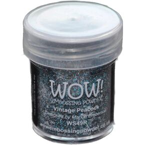Wow Embossing Powder 15ml, Vintage Peacock