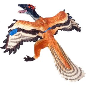Flormoon Dinosaur Toy - Realistic Archaeopteryx Dinosaur - Plastic Dinosaur Figures - Birthday Cake Decoration, Party Supplies for Kids Boys Toddler(Small Size)