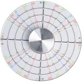 مستلزمات الفخار المقسم الدائري من kowaku، أدوات صناعة الفخار المصنوعة من الأكريليك، أداة تشذيب الفخار من السيراميك للحرف الفنية، عجلة الفخار، 12 سم in Kuwait