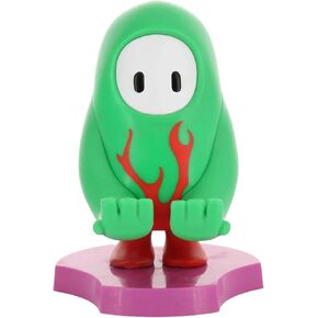 Exquisite Gaming: Holdems: Fall Guys - Hot Rod Flames -Earbud & Phone Holder, Cable Guys, Media Tonic, Mini Collectibles with a Twist, Licensed Figure