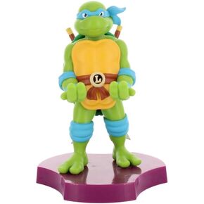 Exquisite Gaming: Holdems: TMNT - Leonardo - Earbud & Phone Holder, Cable Guys, Mini Collectibles with a Twist, Teenage Mutant Ninja Turtles Figure