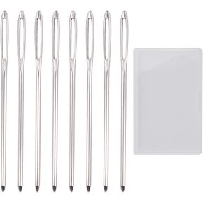 BronaGrand 50pcs 2.7 inch Metal Large Eye Blunt Needles Yarn Needles for Knitting Crochet Projects