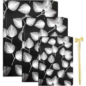 Notebook Set, Ruled Journal Notebook with Pen & Lined Pages, A5 Soft Paper Cover Notebook Set, Fancy Notebook Gift Set, Soft Cover Composition Notebooks for School Office Supplies (WHITE)