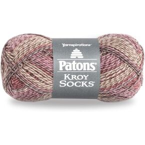 Patons Kroy Socks Yarn - (1) Gauge - 1.75 oz - Brown Rose - For Crochet, Knitting & Crafting