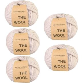We Are Knitters - 5 Pack of The Wool Yarn Balls - 100% Natural Super Bulky Wool, Soft and Durable, Perfect for Knitting and Crochet Projects, Ideal for Beginners, Extra Large Skeins (Painted Sprinkle) in Kuwait