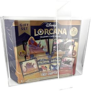 Premium Acrylic Display Case Compatible with Disney Lorcana Gift Set and Illumineer's Quest with Magnetic Top Panel