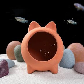 PENCK Pleco Shrimp Breeding Cave Betta Fish Tank Accessories Cute Ceramic Fish Tank Ornament Fish Hideout for Aquarium Decoration