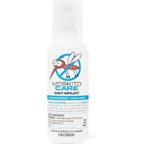 Moskito Care 14hr Moisturizing Insect Repellent, 20% Picaridin, Water-Based, Effective Against Mosquitoes, Ticks, Sand Flies, Biting Flies, & No-See-ums