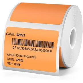 Red Thermal Labels 1.57 × 1.18 Inch Vinyl Waterproof Stickers Self-Adhesive Address Decals Compatible with M110/M220 300 PCS