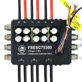 FLIPSKY FSESC 75300 84V High Current 350A ESC Base On Vesc with Aluminum Case Water Cooling Enclosure for E-Foil Fighting Robot Surfboard AGV Robot