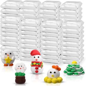 72 Pcs 2.38lbs Air Dry Clay Modeling Clay for Kids DIY Molding Magic Clay Ultra Light Modeling Clay for Sculpting Air Dry Air Dry Foam Clay for Christmas School Gift(White)