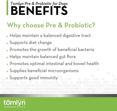 Tomlyn Pre & Probiotic Powder for Dogs, 30ct in Saudi Arabia