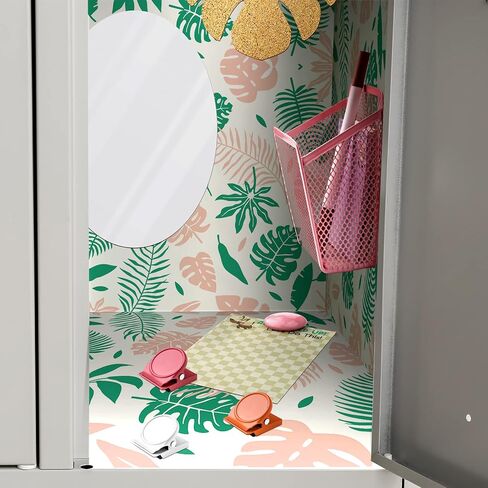 Harloon 15 Pcs Locker Decoration and Organizer Kit Tropical Locker Wallpaper Magnetic Pen Holder Magnetic Mirror Whiteboard Marker Cork Board with 3 Push Pins 3 Magnetic Clip 6 Magnets (Cactus) in Kuwait