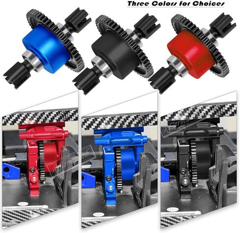 جزء الترقيات التفاضلية Steel #45 50T لـ 1/8 Karton Typhon Outcast Talion 6S، Matel 50T ترقيات الحالة التفاضلية، أسود in Kuwait