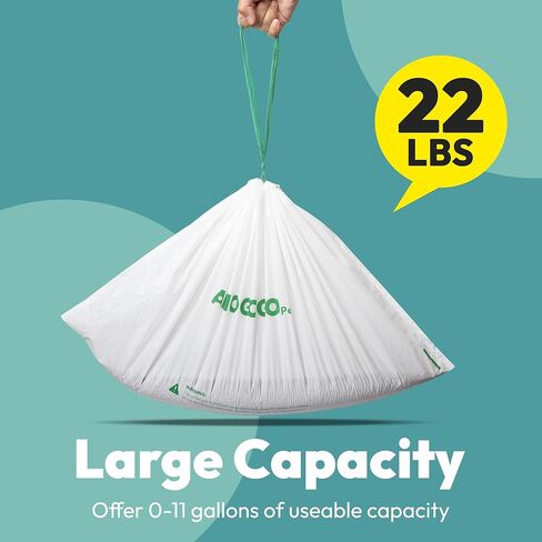 50 Pack Litter Box Liner Bags, Compatible with BCHARYA Self-Cleaning Cat Litter Box, Replacement Waste Bags, Drawstring Leak-proof Automatic Cat Litter Trash Bags, 25.2" x 11.81" in Saudi Arabia