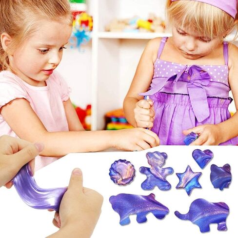 6 Pack Slime Eggs Stress Relief Toys Easter Eggs for Kids Boys Girls Teens Christmas Stocking Stuffers Gifts in Saudi Arabia