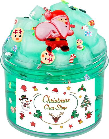 2 Pack Jelly Cube Glimmer Crunchy Slime Kit,Cute Toys and Stickers,Super Soft, Non-Sticky, Party Favors and Stress Relief Toy for Kids Education, Party Favor, Gift and Birthday in Saudi Arabia
