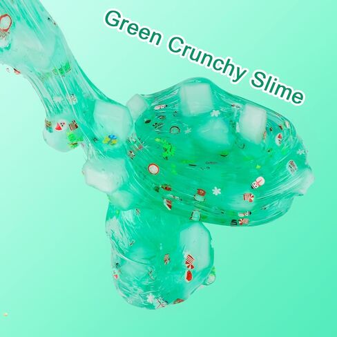 2 Pack Jelly Cube Glimmer Crunchy Slime Kit,Cute Toys and Stickers,Super Soft, Non-Sticky, Party Favors and Stress Relief Toy for Kids Education, Party Favor, Gift and Birthday in Saudi Arabia