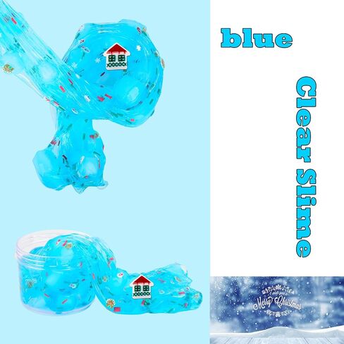 2 Pack Jelly Cube Glimmer Crunchy Slime Kit,Cute Toys and Stickers,Super Soft, Non-Sticky, Party Favors and Stress Relief Toy for Kids Education, Party Favor, Gift and Birthday in Saudi Arabia