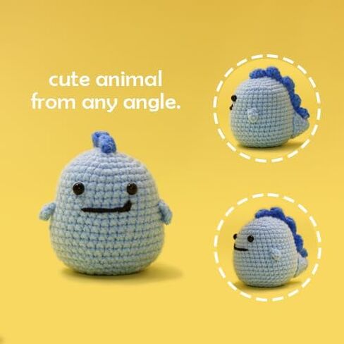 مجموعة Wiiken Crochet للمبتدئين البالغين، تعلم الكروشيه من خلال فيديو تعليمي منهجي خطوة بخطوة، طقم كروشيه حيواني هدايا يمكنك صنعها بنفسك للعائلة والأصدقاء، غزل كافٍ لحيوانين لطيفين in Saudi Arabia