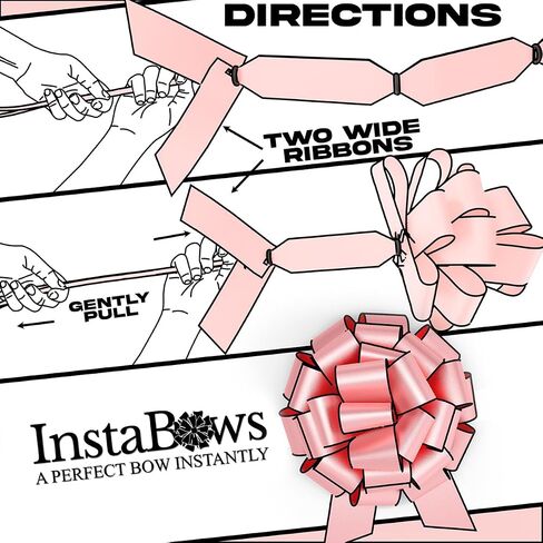 12 Inch Big Bow for Bike Metallic Pull Bow Makes Large Car Bow Perfect for Really Giant Gift Wrapping This Pull String Car Bow is Weather Resistant (Blue, 1XBow) in Kuwait