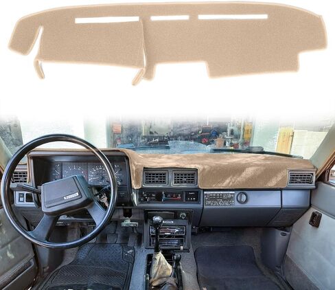 غطاء لوحة القيادة غطاء داش غطاء حصيرة مخصص مناسب لشاحنة تويوتا 4 رانر بيك اب 1984 1985 1986 1987 1988 (84-88 أسود) in Kuwait