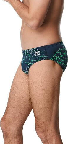 Speedo Men's Standard Swimsuit Brief Endurance+ Printed Team Colors, Galactic Maroon, 36 in Saudi Arabia