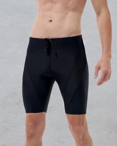 Runhit Swim Jammers للرجال UPF 50+ ملابس السباحة الصلبة للسباق التنافسي والتدريب in Kuwait