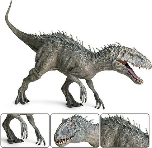 Gemini&Genius Small Tyrannosaurus Rex Dinosaur Toy for Kids with Moveable Jaw, 8 Inches Length Realistic Dino Toy, Play Toy, Collection, Room Decor Dinosaur for Kids in Kuwait
