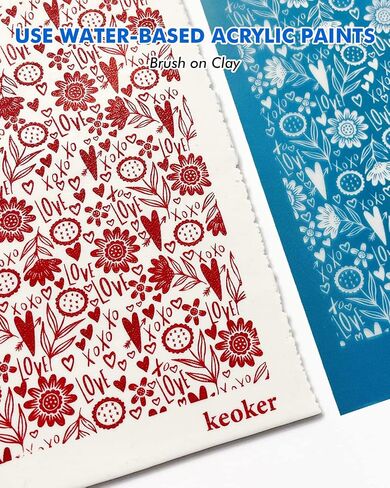 KEOKER Easter Silk Screen for Polymer Clay, 3PCS Easter Silk Screen Polymer Clay, Easter Day Silk Screen Stencils for Polymer Clay, Rabbit Pattern Polymer Clay Stencil (Easter Eggs) in Saudi Arabia