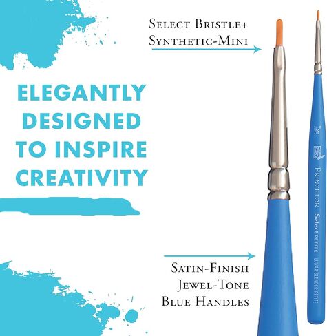 Princeton Select Artiste, Series 3750, Paint Brush for Acrylic, Watercolor and Oil, Liner, 20/0 in Saudi Arabia