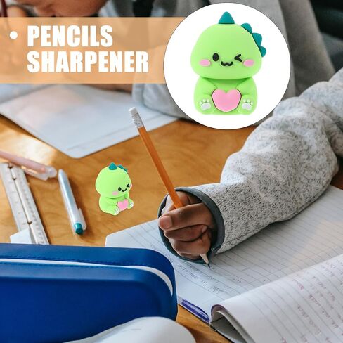 Animal Pencil Sharpener for Kids Cute Pencils Sharpener Cartoon Dinosaur Manual Pencils Sharpener for Boys Girls Graduation (Dinosaur) in Saudi Arabia