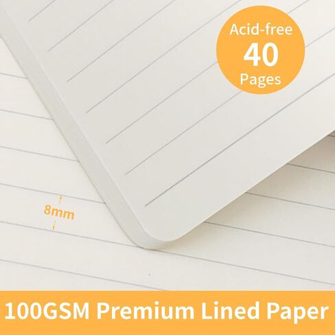 Notebook Set, Ruled Journal Notebook with Pen & Lined Pages, A5 Soft Paper Cover Notebook Set, Fancy Notebook Gift Set, Soft Cover Composition Notebooks for School Office Supplies (WHITE) in Saudi Arabia