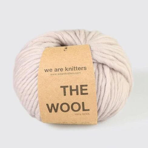 We Are Knitters - 5 عبوات من كرات غزل الصوف - 100% صوف طبيعي كبير الحجم، ناعم ومتين، مثالي لمشاريع الحياكة والكروشيه، مثالي للمبتدئين، خصلات كبيرة جدًا (رش مطلي) in Kuwait