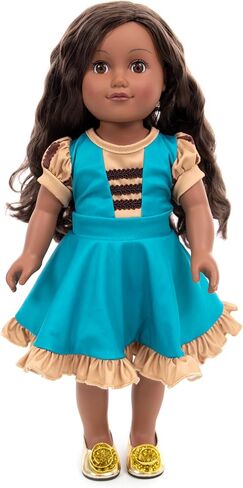 Little Adventures Twirl Princess Doll Dress - Doll Not Included - Machine Washable Child Pretend Play and Party Doll Clothes with No Glitter (Medieval Twirl) in Saudi Arabia